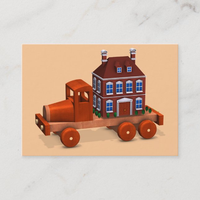 we have moved business card (Front)