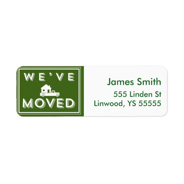 We have moved Green Graphic with Truck and House (Front)