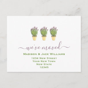 We have moved   New Address   New Home Postcard
