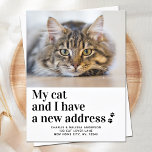 We Have Moved New Address Pet Photo Cat Moving  Postcard<br><div class="desc">My Cat and I Have A New Address ! Let your best friend announce your move with this cute and funny custom pet photo cat moving announcement card. Personalize with your favourite cat photo, names and your new address. This pet moving announcement is a must for all cat lovers, cat...</div>