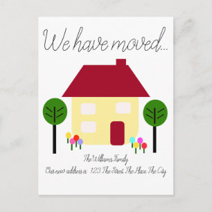 We Have Moved New Address Postcard