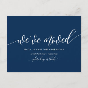 We Have Moved, New Home Address Announcement Postcard
