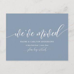 We Have Moved, New Home Address Announcement Postcard