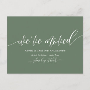 We Have Moved, New Home Address Announcement Postcard