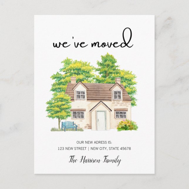 We have moved New Home Announcement Postcard (Front)