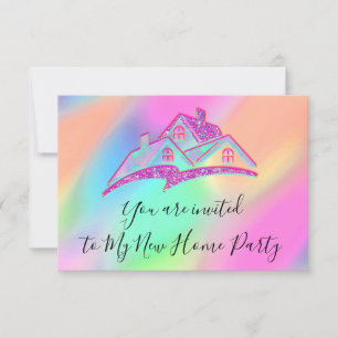 We Have Moved New Home Invitation Holographic
