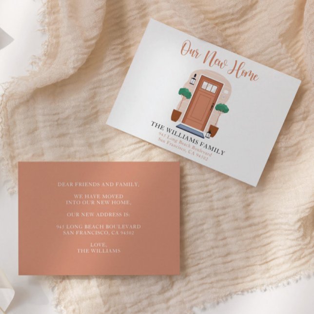 We Have Moved New Home Moving Announcement Card (Creator Uploaded)
