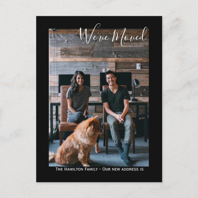 We Have Moved Photo Personalized Postcard (Front)