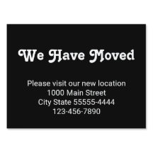 We Have Moved Please Visit Our New Location