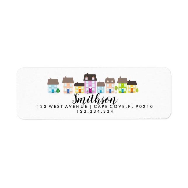 We have moved return address label houses (Front)