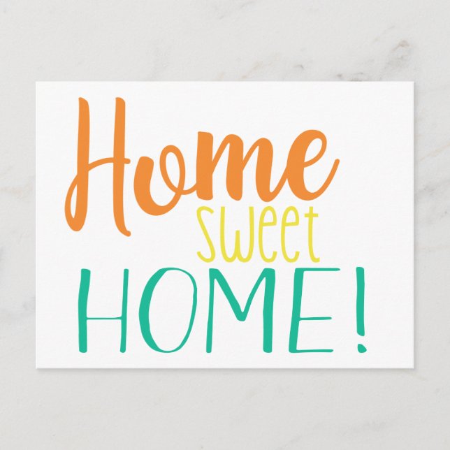 We Have Moved | Simple Postcard | Home Sweet Home (Front)