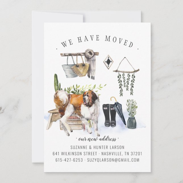 We Have Moved | St. Bernard Moving Announcement (Front)