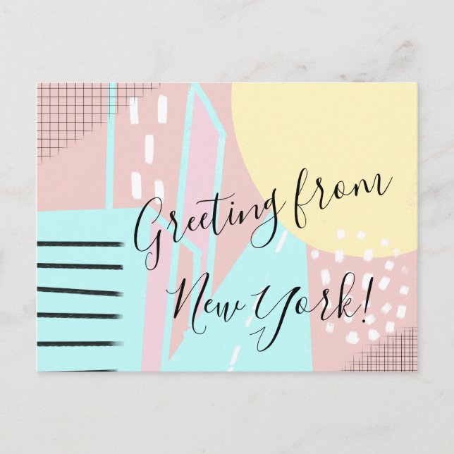 We Have Moved to New York Postcard (Front)