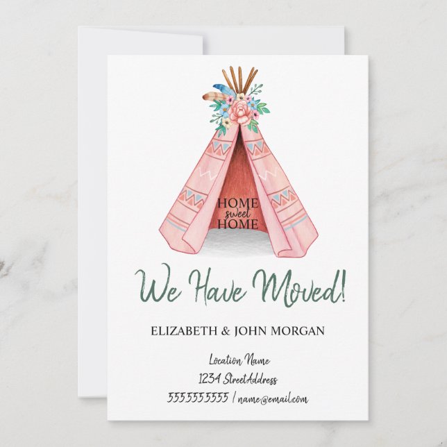 We Have Moved,Tribal Tent  Moving (Front)