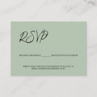 We have reserved seats template Sage green RSVP