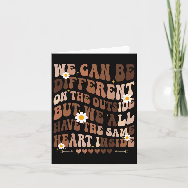 We Have Same Heart Inside Black History Month Wome Card (Front)