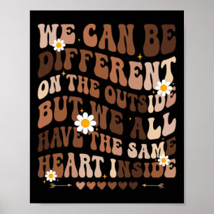 We Have Same Heart Inside Black History Month Wome Poster