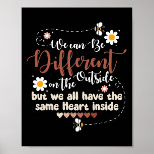 We Have Same Heart Inside Black History Month Wome Poster
