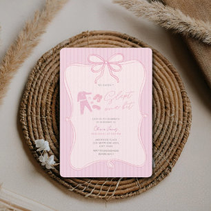 We haven’t slept one bit girl 1st birthday  invitation