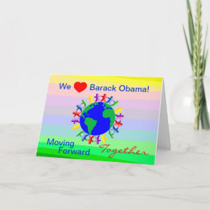 We Heart Barack Obama! Vote on 11/06/12 Card