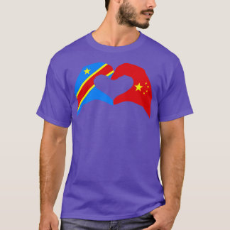 We Heart Congo China Multinational Patriot Flag Se T-Shirt