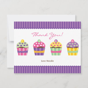 We "Heart" Cupcakes Note Card