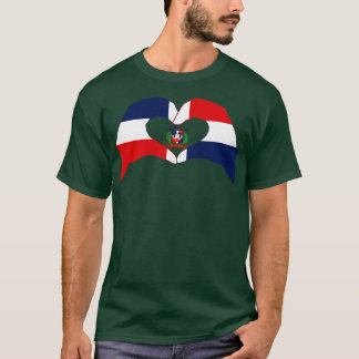 We Heart Dominican Republic Multinational Patriot T-Shirt
