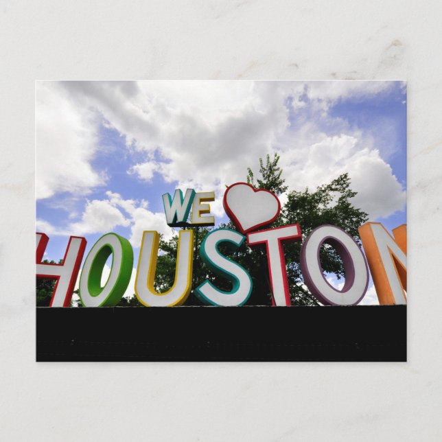 we heart houston postcard (Front)