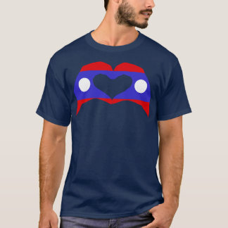 We Heart Laos Multinational Patriot Flag TShirt