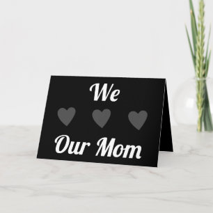 We Heart Our Mom   Modern   Happy Mothers Day Card