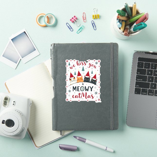 We Hiss You A Meowy Catmas Funny Cat Christmas Ugl (iPad Cover)