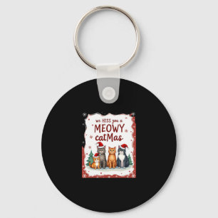 We Hiss You A Meowy Catmas Funny Cat Christmas Ugl Keychain