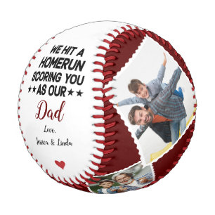 We Hit a Homerun Dad Photo Collage   Fathers Day Baseball