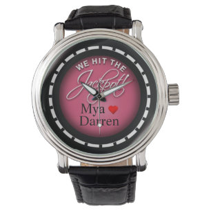 We Hit The Jackpot!   pink Watch