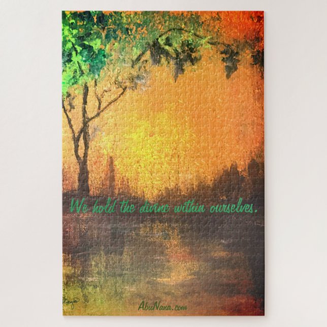 We Hold The Divine Within Ourselves Encouragement Jigsaw Puzzle (Vertical)