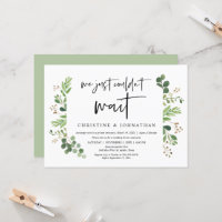 We just could not wait, Wedding Elopement