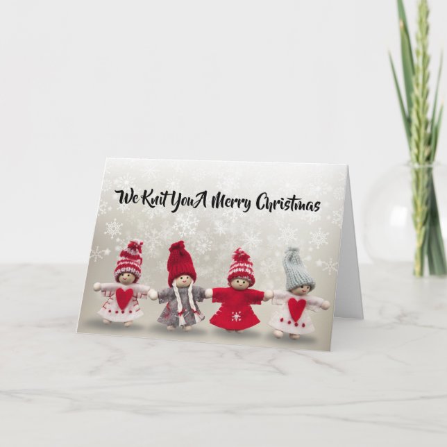 We Knit You A Merry Christmas Card (Front)