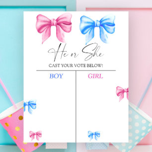 We know gender reveal chart