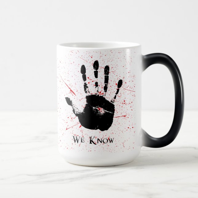 we know mug, color changing mug with hand (Right)