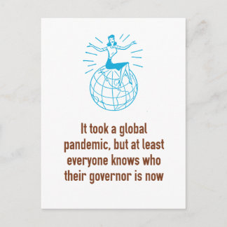 We Know Who Our Governors Are Pandemic Postcard