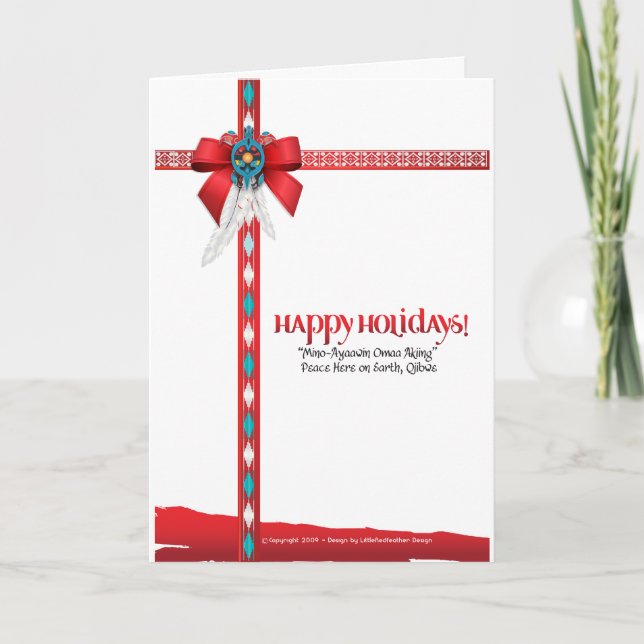 We Live Native™ Collection Holiday Card (Front)