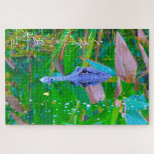 We Love Aligators in Florida Jigsaw Puzzle