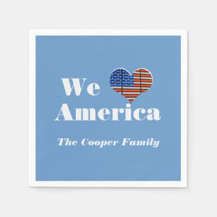 We Love America Napkin