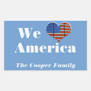 We Love America Sticker