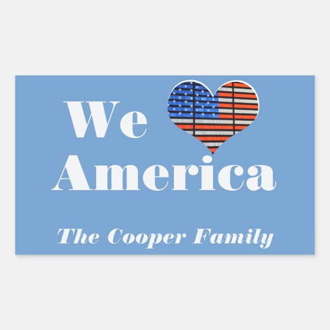 We Love America Sticker (Front)