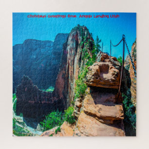 We Love Angels Landing Utah Jigsaw Puzzle