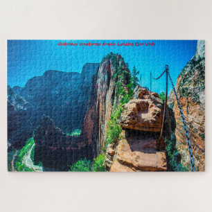 We Love Angels Landing Utah Jigsaw Puzzle