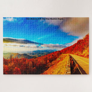 We love Blue Ridge Mountains Virginia. Jigsaw Puzz Jigsaw Puzzle