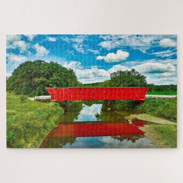 We love Bridges in  Iowa. Jigsaw Puzzle (Horizontal)