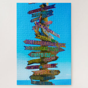 We Love  Florida Sign Posts Jigsaw Puzzle